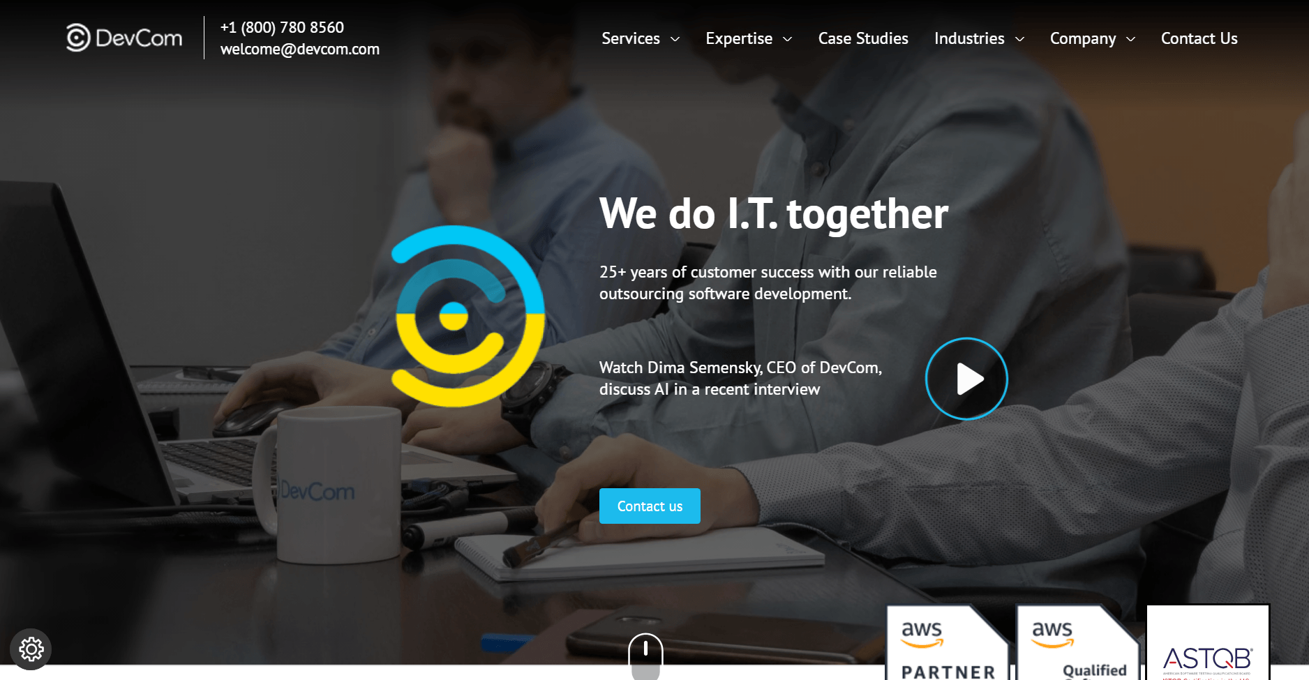 DevCom homepage