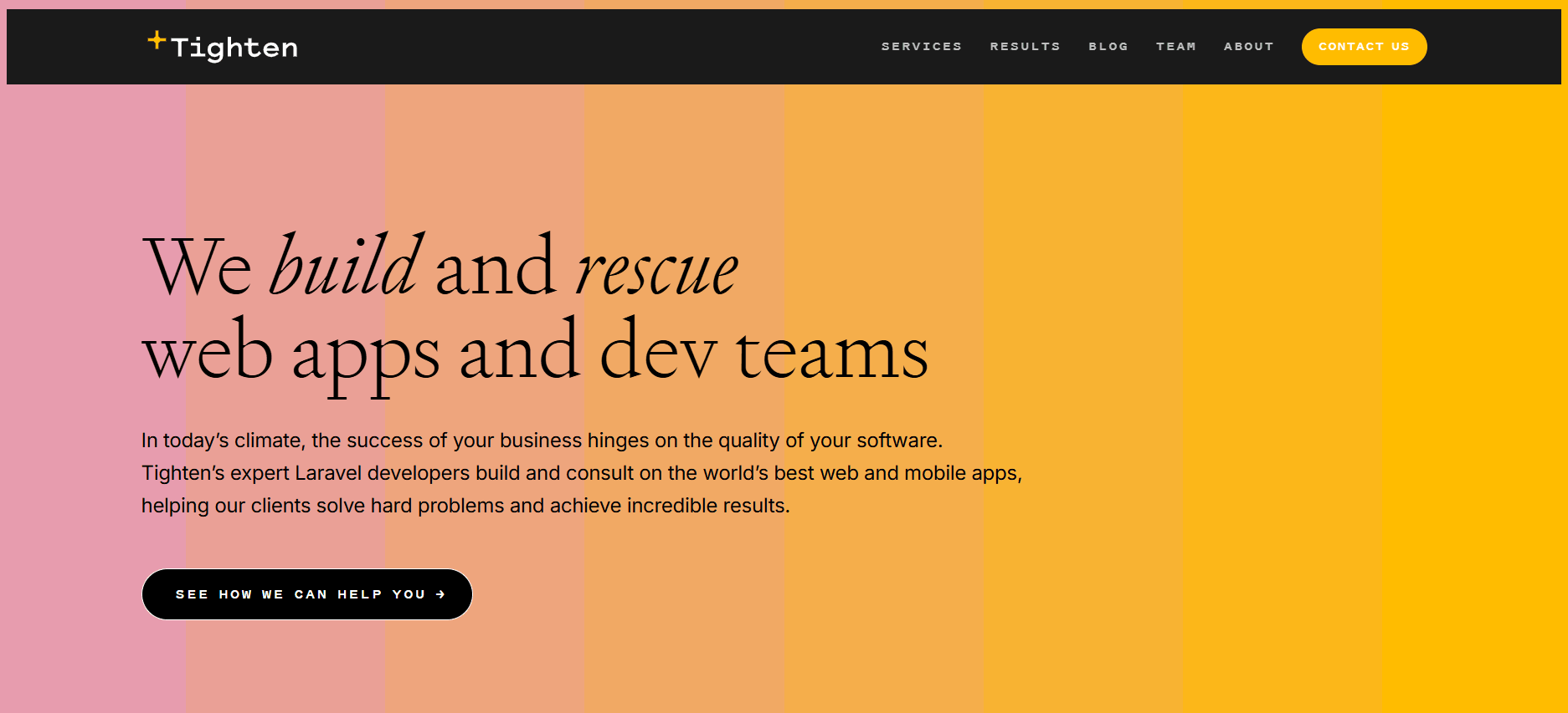 Tighten homepage