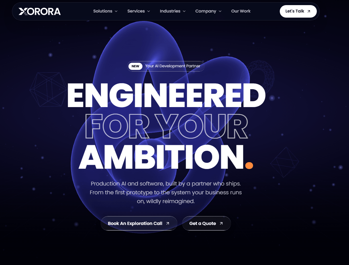 Xorora homepage