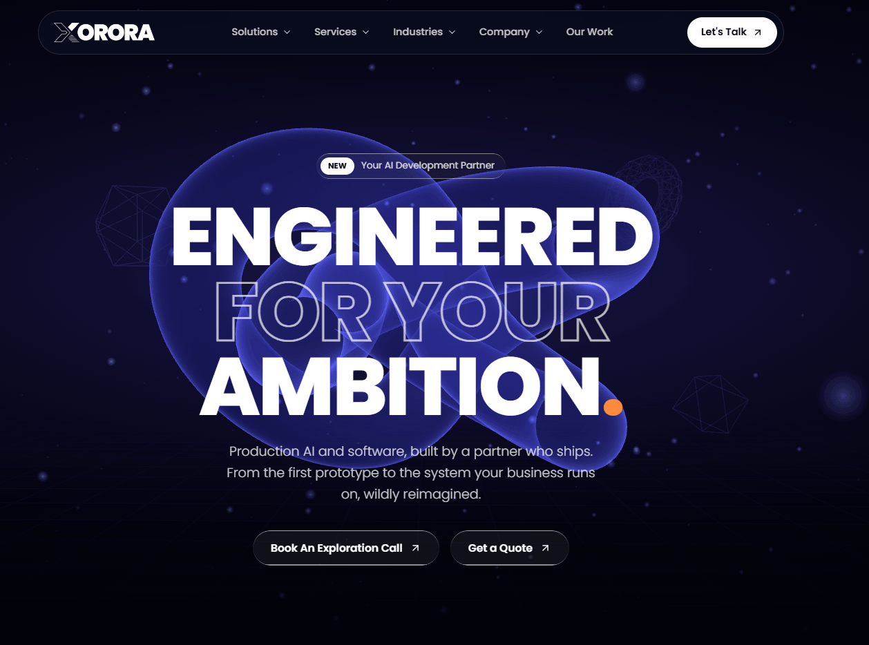 Xorora homepage