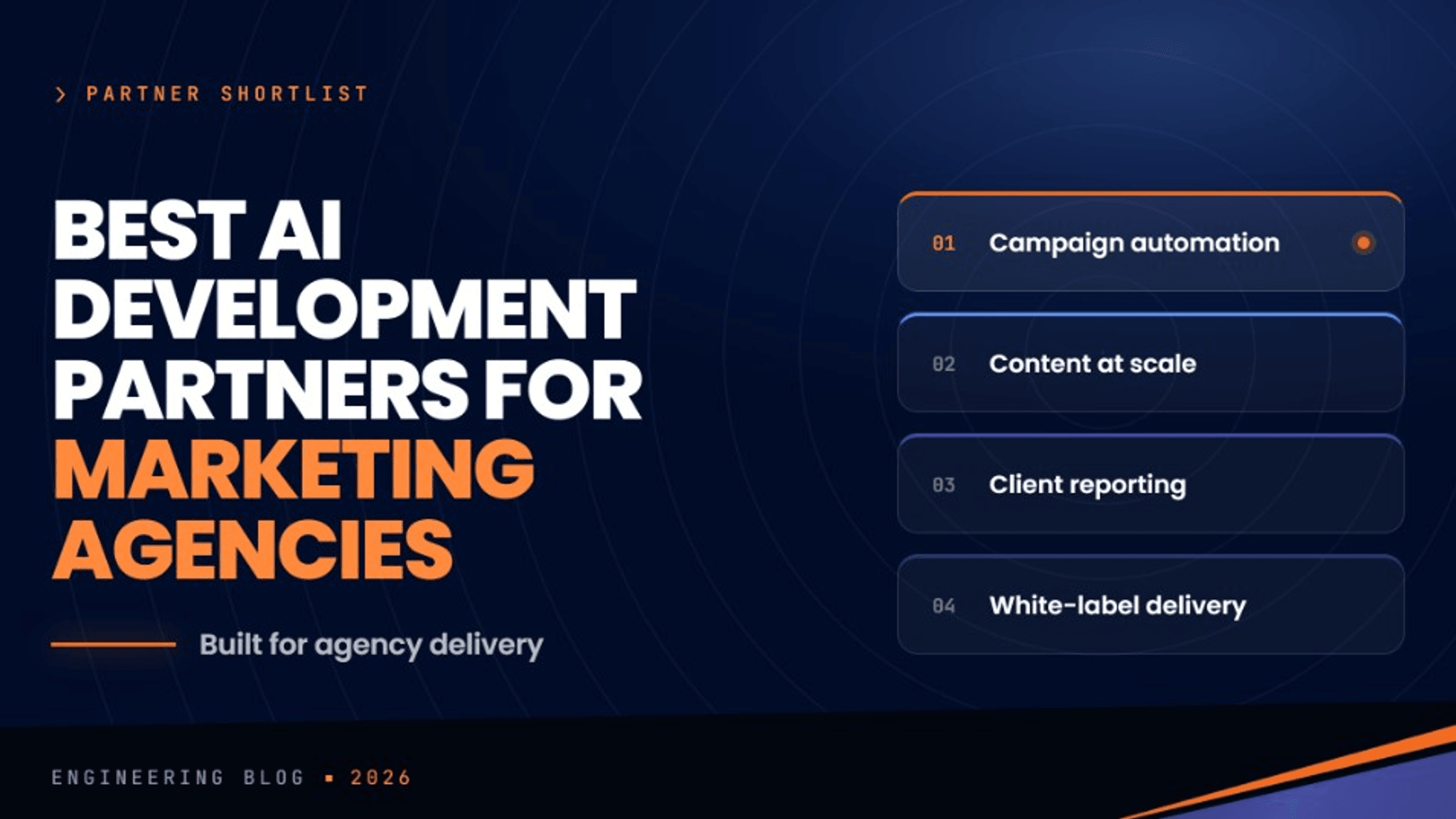 Compare custom AI software development for agencies on agency-delivery fit, d... Best AI Development Partners for Marketing Agencies (2026)