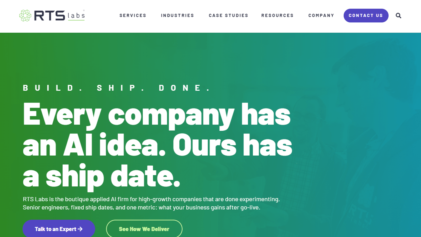 Master of Code Global website homepage snapshot Master of Code Global homepage