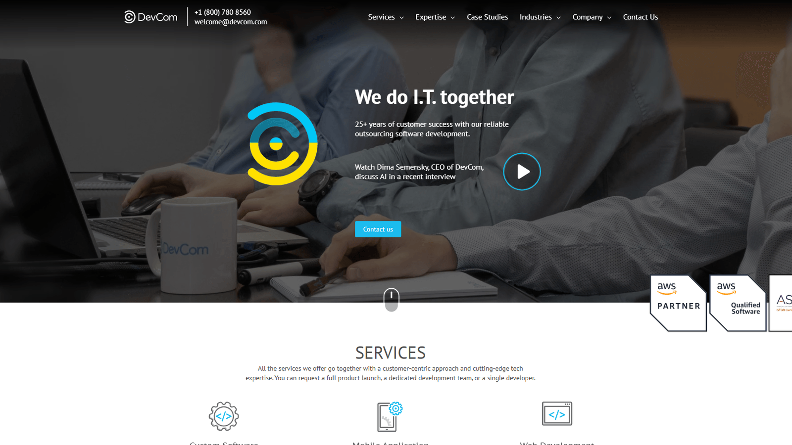 RTS Labs website homepage snapshot RTS Labs homepage