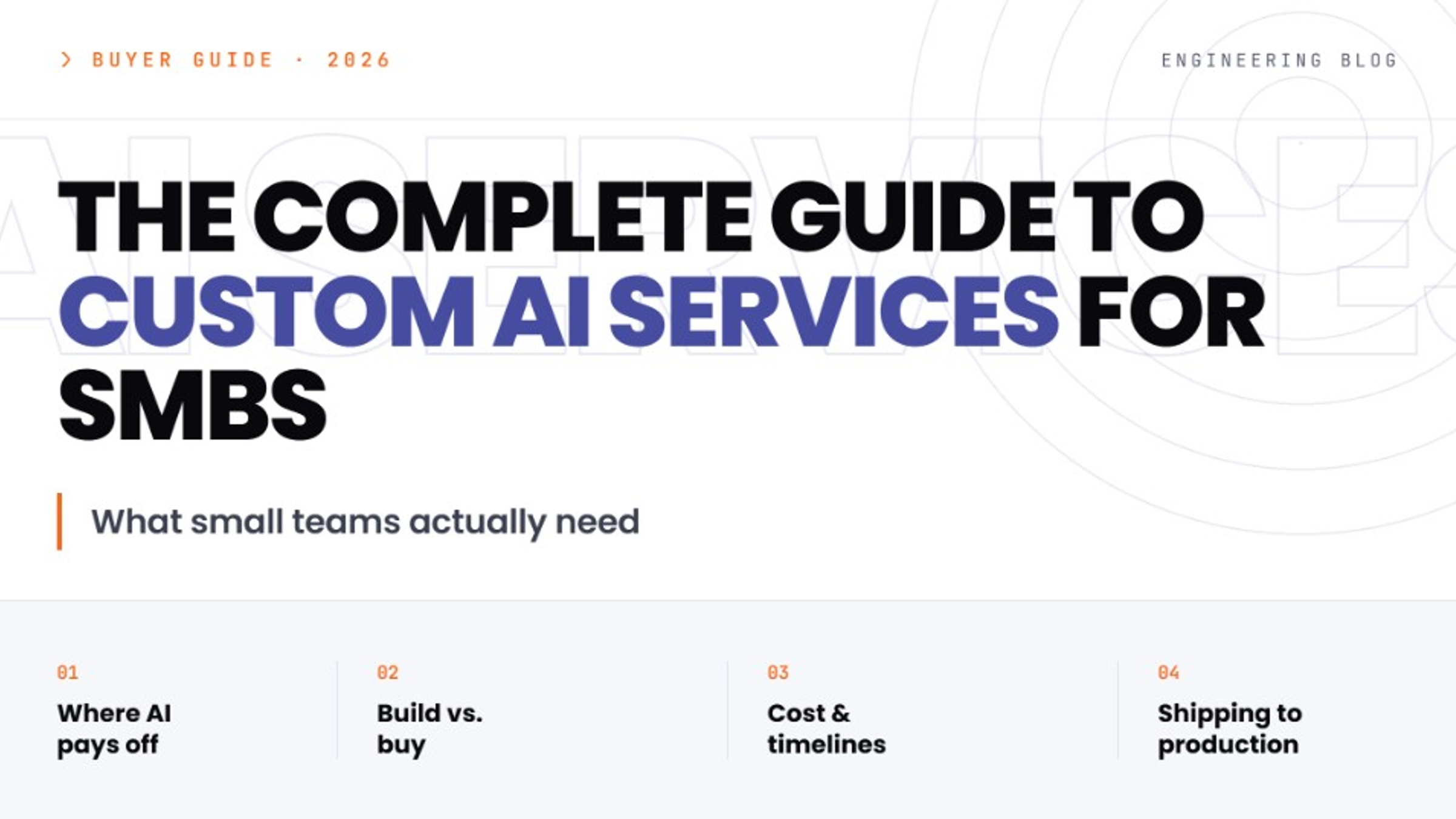A practical guide to custom AI development services for SMBs — workflow autom... The Complete Guide to Custom AI Services for SMBs (2026)